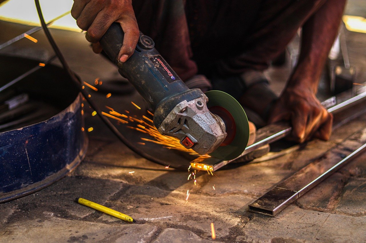 Closeup of precise residential weld